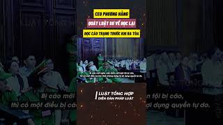 PHƯƠNG HẰNG QUÁT LUẬT SƯ, HỌC THÊM VÀ ĐỌC CÁO TRẠNG KHI RA TÒA (PHẦN 2) #SHORTS  || Luattonghop.vn