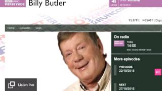 Billy Butler interviews Jon Morter on BBC Radio - October 2016