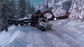 When you can't stop on ice in American Truck Simulator Multiplayer (Quick Clip)