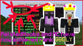 300 EGG WARS DUOS WINS!  Ft. RelatedNoobs and MC