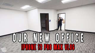 WE GOT A NEW OFFICE! | iPHONE 13 PRO MAX VLOG