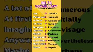 IELTS Vocabulary Synonyms #ielts #ieltsspeaking #ieltsexam #ieltspreparation #advancedenglish #esl