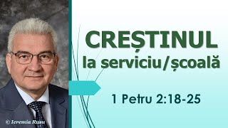 P16 - Creștinul la serviciu / școală (1 Petru 2:18-25) - Ieremia Rusu