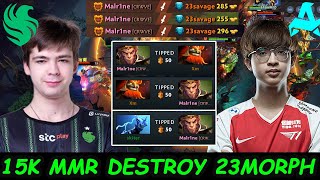 Malr1ne New 15K MMR Signature Monkey King destroy Aurora.23savage Morphling #Ti13 Ranked