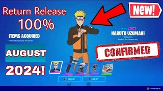 NARUTO SKINS RETURN RELEASE DATE IN FORTNITE ITEM SHOP CHAPTER 5 2024!