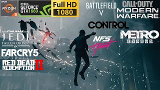 GTX 1660 6 GB | RYZEN 5 1600 AF |1080p | FULL HD | Test in 8 games