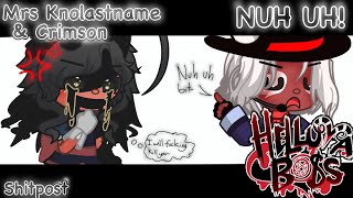 NUH UH!1!||Meme||Helluva Boss||Gacha Life 2||Moxxie’s mom and Crimson||Shitpost