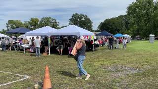 View of St Nicholas Flea Market in Latham