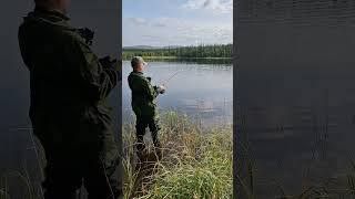 Щука на ультралайт. Полное видео на канале #fishing #рыбалка #кольский