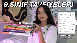 9.SINIF TAVSİYELERİ ✍🏻 (kaynak,ders,kanal)