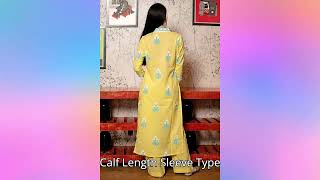 UGoSriKi Women's Cotton Blend Straight Hand Block Printed Kurta with Pant & Dupattantitled video