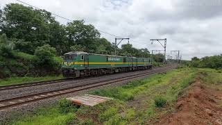 Light Running Locomotives of Indian Railways ft Rourkela WAG-9HC Twins Towarda Pune