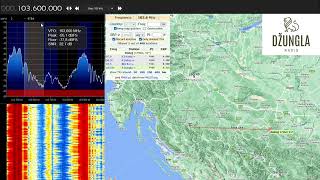 [Tropo] FM DX - Radio Džungla Doboj 103.6 MHz - Prijem signala u Bihaću 179 km (10.08.2022)