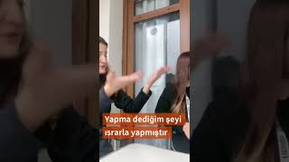 Kankalardan biri her zaman daha tez canlı ve söz dinlemez oluyor 🙈 #video #funny  #comedy #komedi