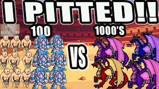 I Pitted 100 Killers VS 1000's of Monsters!!! Mage & Monsters (Build in description)