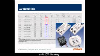 Driving LEDs - AC-DC Power Supplies - LED Fundamental Series by OSRAM Opto Semiconductors