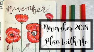 Plan With Me // November 2018 Bullet Journal Setup