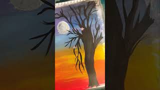 Painting #water colors painting #Hurian Fatima name calligraphy in Arabic #youtube shorts