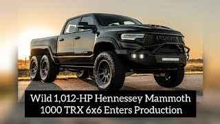 Wild 1,012-HP Hennessey Mammoth 1000 TRX 6x6 Enters Production