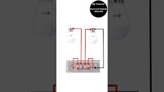 Electrical board wiring connection || 4 switch 2 socket 2 bulb holder board wiring #shorts #electric