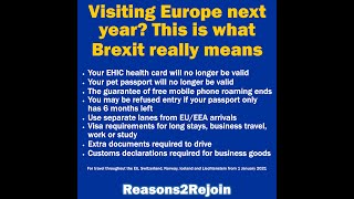 Brexit: Visiting Europe next year?