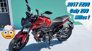 LIKE NEW FZ09 Only 269 Miles!! First Impressions and RIDE!!  Yamaha