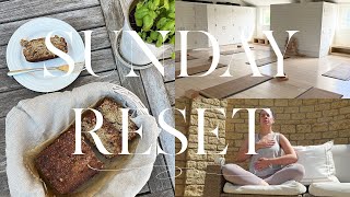 Sunday Reset Routine | cleaning, baking & setting myself up for a productive week!