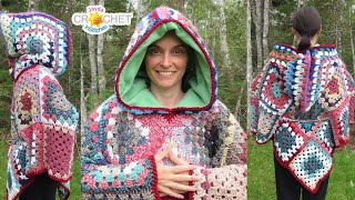 Belted Granny Square Poncho - Project Recap & Inspiration