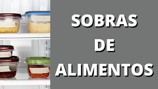 Como armazenar sobras de comida