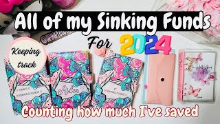 2024 SINKING FUNDS  UPDATE | COUNTING MY SAVINGS STASH FROM JANUARY | FINANCIAL PROGRESS