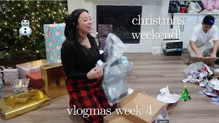 vlogmas week four!! christmas day and parties!!