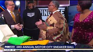 Sneaker Ball 2024 in Detroit with Pingree Detroit and Will Phelps on Fox 2