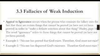 3.3 Fallacies of Weak Induction