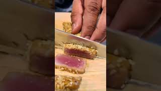 tuna tataki අමු මාලු කෑම, made by dinuka kalahewatta