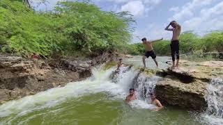 ઝરણા માં નાવાની મોજ ||  swimming in waterfalls