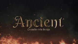 Corporate AE Templates: Chronicles Title Design