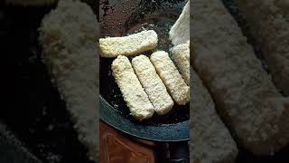 Breaded Chicken Fingers fry |ready to cook Breaded chicken fingers#shorts     #asmr