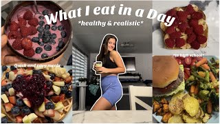 *healthy & realistic* What I eat in a day! | quick & easy recipes as a High-School student