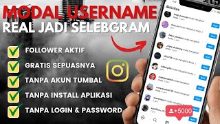 Gratis dan Tanpa Akun Tumbal!🔥Cara Menambah Followers Instagram Gratis Terbaru