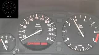 BMW E34 520i Acceleration 0-100 (m50b20)