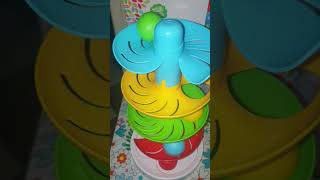 🌈Satisfying asmr 4 balls tumble down #satisfying #asmr #shorts #toy #colors #viral #trending #video