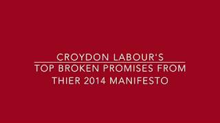 Croydon Labour's broken promises