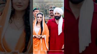 Sunny Deol and Amisha Patel | Ghar Aaja Pardesi | Gadar 2 Shooting #shorts #ytshorts #gadar2movie