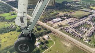 Landing in Grande Prairie Alberta, Air Canada DHC-8-300Q Dash 8