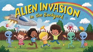 Alien Invasion in the Backyard. Animated Story For Kids