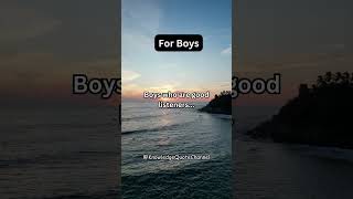 Boys who are good listeners... #shorts #knowledgequotechannel