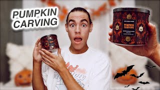 Bath and Body Works Pumpkin Carving Candle Review Fall 2021!!