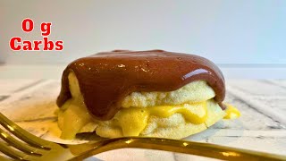 0 Carb  - The Best Keto Boston Cream Pie at Home