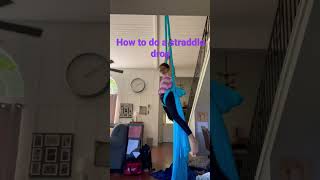 How to do a straddle drop on aerail silks!