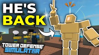 So I fought the GOLDEN TITAN again... | Tower Defense Simulator (ROBLOX)